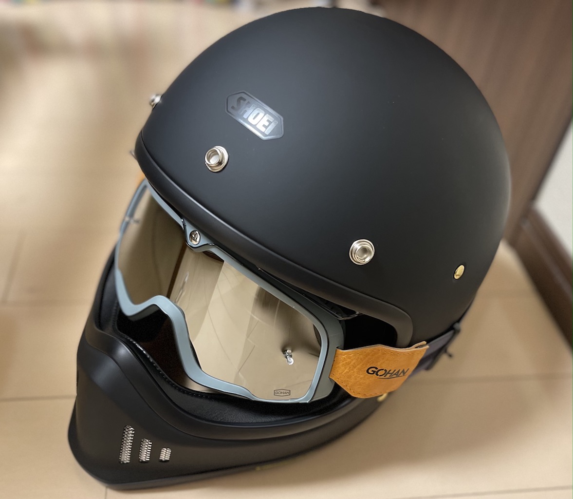 ブランド名 SHOEI ex-zero (XL ) GOHAN ゴーグル バイクヘルメット